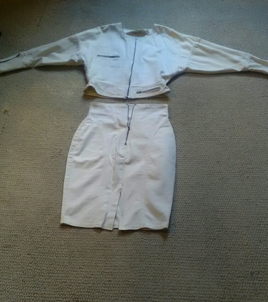 Denim skirt suit**SOLD SOLD**